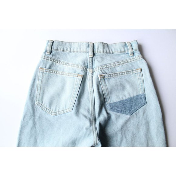 Reformation Patch Cynthia High Rise Straight Jeans Tahoe Size 23 - Picture 6 of 11